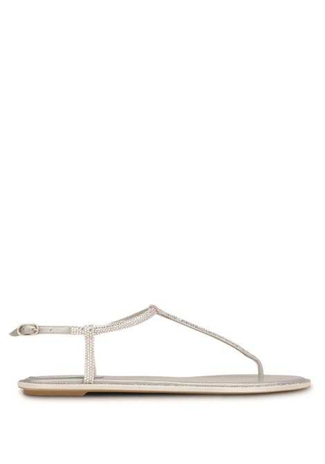 Grey Diana Low Jewel Sandals RENE' CAOVILLA | C11574-010-R001V232